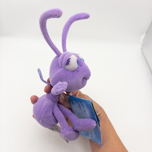 Lot Of 4 1990s Disney Store A Bugs Life Atta, Flik, Dim, Dot 8" Bean Bag Plush - Picture 12 of 14